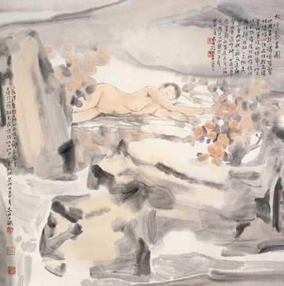 王淼田 水性养画图 镜心